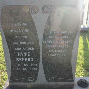SEPENG Fanie 1963-2005