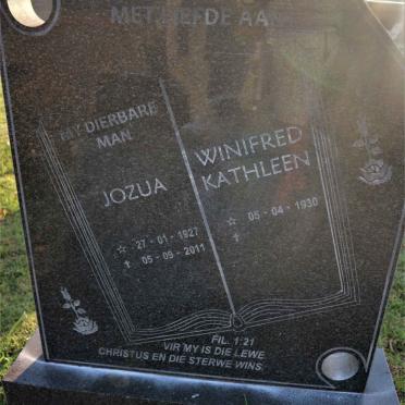 SMIT Jozua 1927-2011 &amp; Winifred Kathleen 1930-