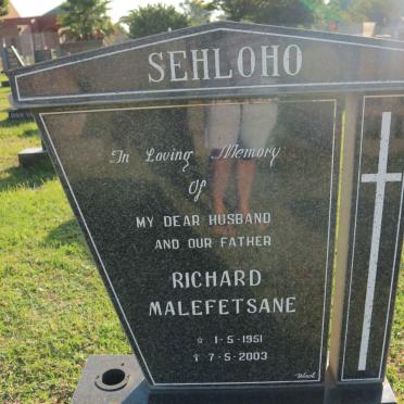SEHLOHO Richard Malefetsane 1951-2003