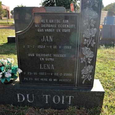 TOIT Jan, du 1924-1999 &amp; Lena 1923-2006