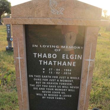 THATHANE Thabo Elgin 1984-2016