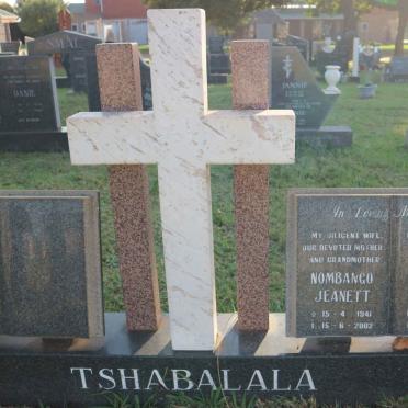 TSHABALALA Nombango Jeanett 1941 2002