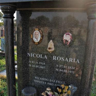 TRIGGIANI Nicola 1919-2007 &amp; Rosaria 1924-2011