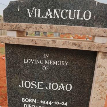 VILANCULO Jose Joao 1944-2021