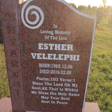 VELELEPHI Esther 1965-2016