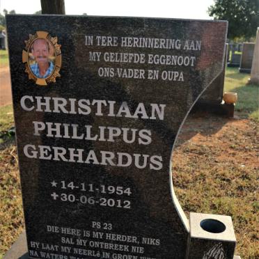 VENTER Christiaan Phillipus Gerhardus 1954-2012