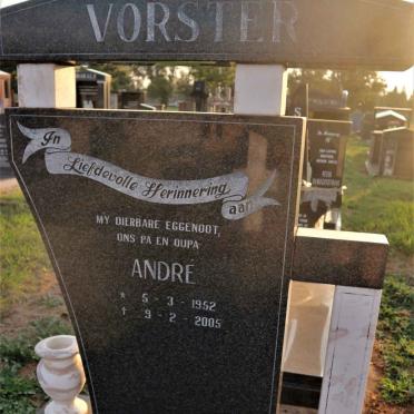 VORSTER Andre 1952-2005