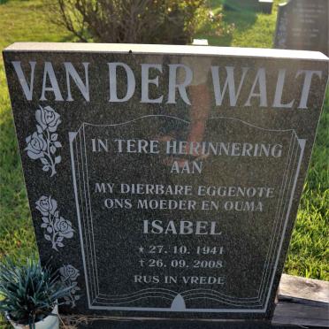 WALT Isabel, van der 1941-2008