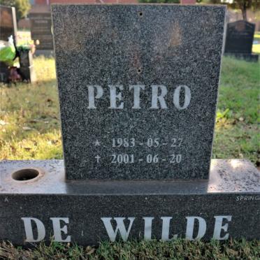 WILDE Petro, de 1983-2001