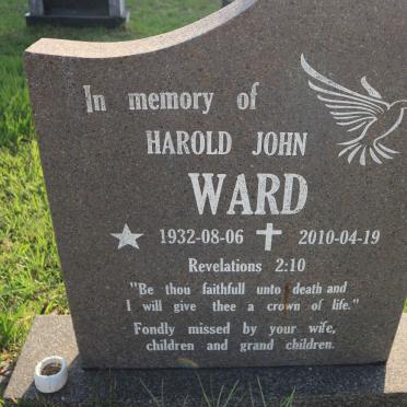 WARD Harold John 1932-2010