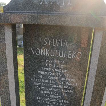 XAJI Sylvia Nonkululeko 1954-2007