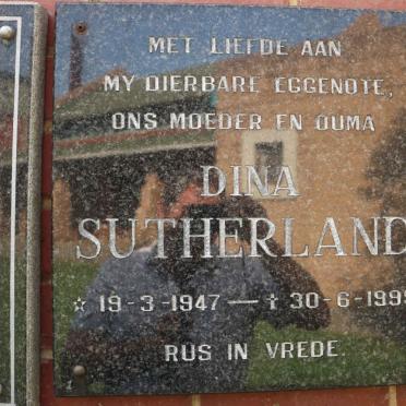 SUTHERLAND Dina 1947-1999
