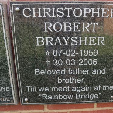 BRAYSHER Christopher Robert 1959-2006