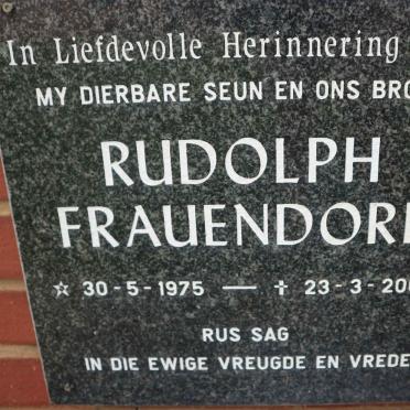 FRAUENDORF Rudolph 1975-2007