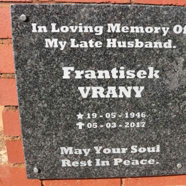 VRANY Frantisek 1946-2017