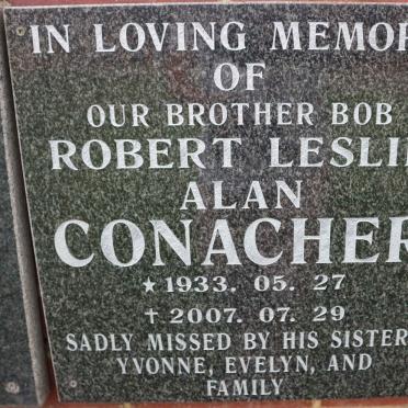 CONACHER Robert Leslie Alan 1933-2007