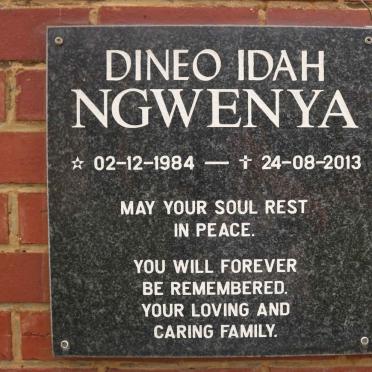 NGWENYA Dineo Idah 1984-2013