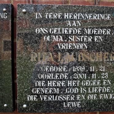 LAUBSCHER Rita 1939-2001