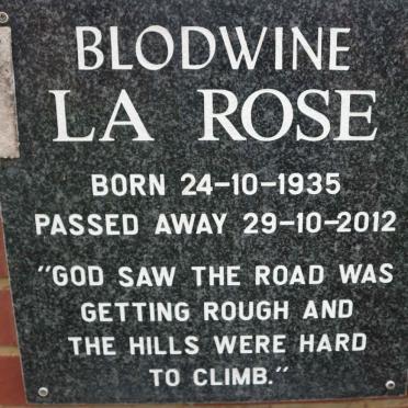 ROSE Blodwine, la 1935-2012