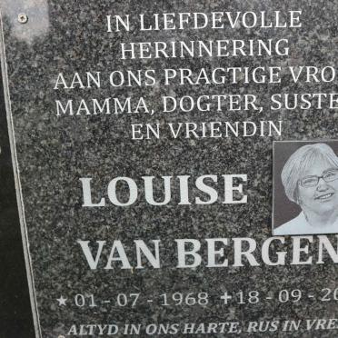 BERGEN Louise, van 1968-2016