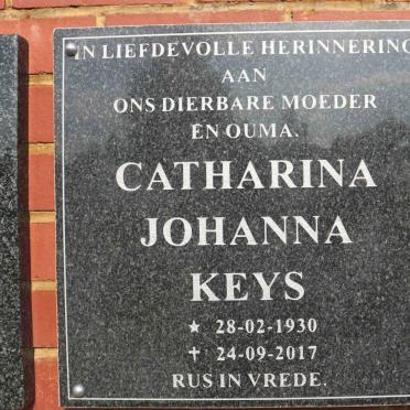 KEYS Catharina Johanna 1930-2017