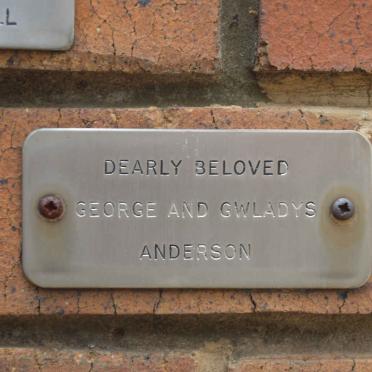 ANDERSON George &amp; Gwladys