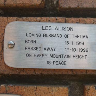ALISON Les 1916-1996