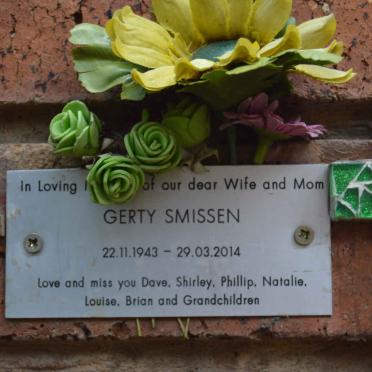 SMISSEN Gerty 1943-2014