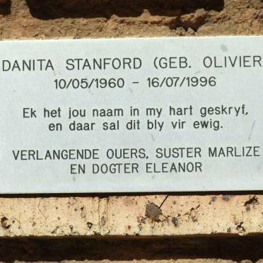 STANFORD Danita nee OLIVIER 1960-1996