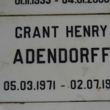 ADENDORFF Grant Henry 1971-1971