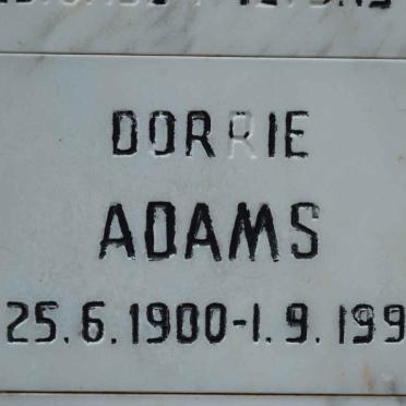 ADAMS Dorrie 1900-1991
