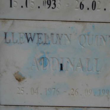 ADDINALL Llewellyn Quinton 1976-1999