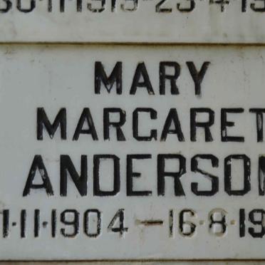 ANDERSON Mary Margaret 1904-1990