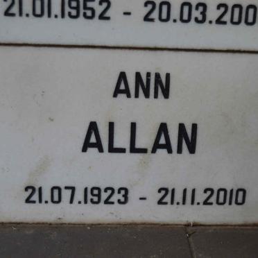 ALLAN Ann 1923-2010