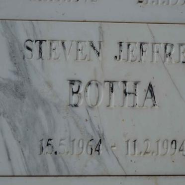 BOTHA Steven Jeffrey 1964-1994