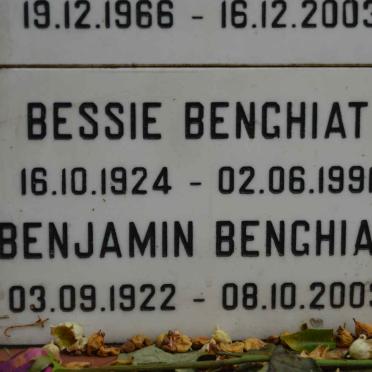 BENGHIAT Benjamin 1922-2003 &amp; Bessie 1924-1991