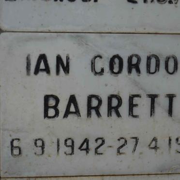 BARRETT Ian Gordon 1942-1988
