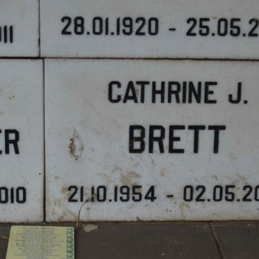 BRETT Cathrine J. 1954-2010
