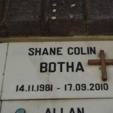 BOTHA Shane Colin 1981-2010