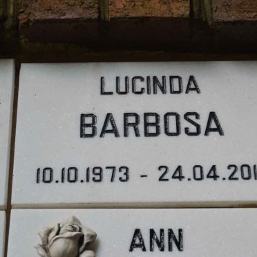 BARBOSA Lucinda 1973-2012