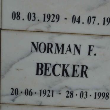 BECKER Norman F. 1921-1998