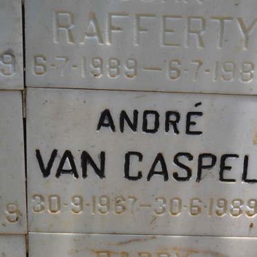 CASPEL Andre, van 1967-1989