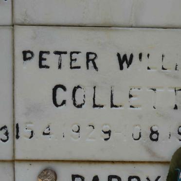 COLLETT Peter William 1929-1984