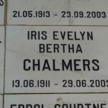 CHALMERS Iris Evelyn Bertha 1911-2003
