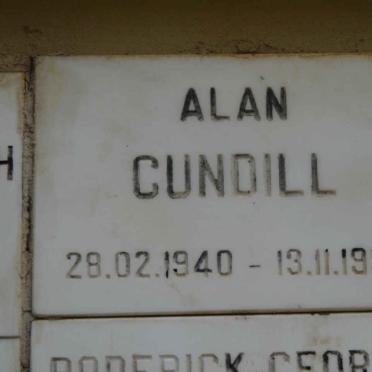 CUNDILL Alan 1940-1999