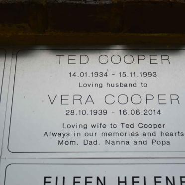 COOPER Ted 1934-1993 &amp; Vera 1939-2014