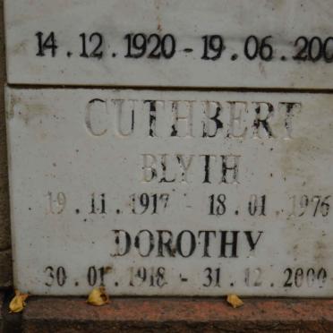 CUTHBERT Blyth 1917-1976 &amp; Dorothy 1918-2000
