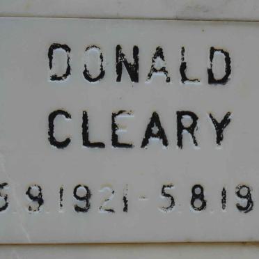 CLEARY Donald 1921-1983