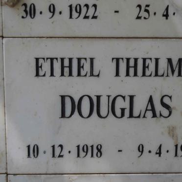 DOUGLAS Ethel Thelma 1918-1996