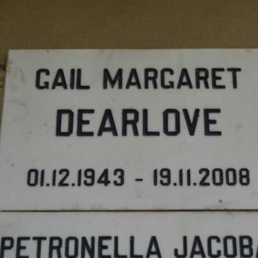 DEARLOVE Gail Margaret 1943-2008